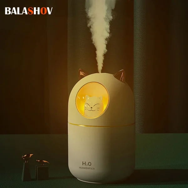 300ML-Air-Humidifier-Cute-Cat-Ultra-Silent-USB-Office-Household-Bedroom-Car-Aromatherapy-Air-Purifier-with