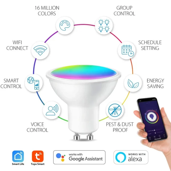 AXUS-Tuya-GU10-Lamp-APP-Control-Smart-Bulb-Bluetooth-RGB-220V-LED-Light-Bulbs-5W-Dimmable-2