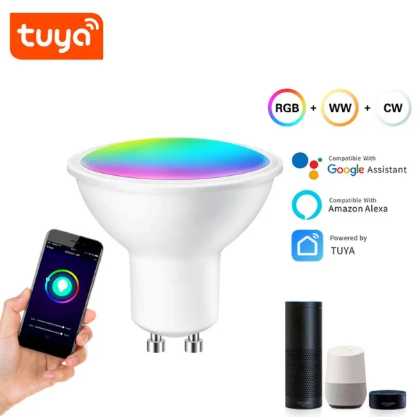 AXUS-Tuya-GU10-Lamp-APP-Control-Smart-Bulb-Bluetooth-RGB-220V-LED-Light-Bulbs-5W-Dimmable