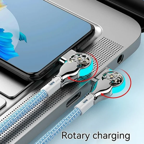 Fast-Charge-Type-C-Cable-Micro-USB-180-Degree-Rotation-Elbow-Gamer-Cable-for-Xiaomi-Samsung-4