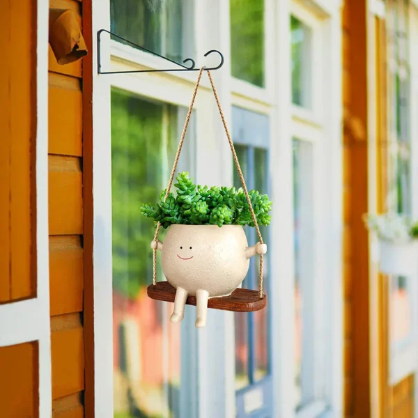 Flower-Pot-Lovely-Swing-Face-Planter-Pot-Creative-Wall-Hanging-Head-Planter-Multifunctional-Creative-Resin-Pot-3