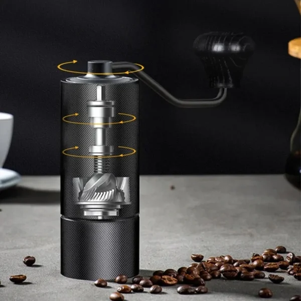 Manual-Coffee-Grinder-CNC-Stainless-Steel-Professional-Double-Bearing-Adjustable-Hand-Burr-Coffee-Bean-Grinding-1