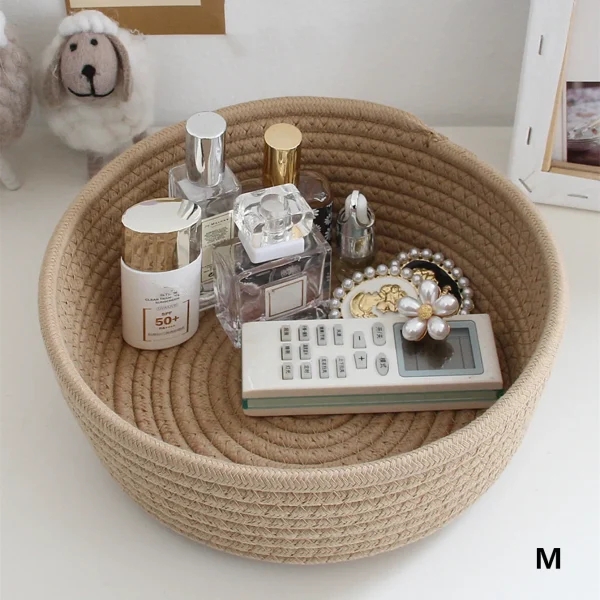 Round-Desktop-Storage-Baskets-Jewelry-Key-Remote-Control-Organizer-Dormitory-Bedroom-Desk-Toy-Cosmetic-Book-Pen-3