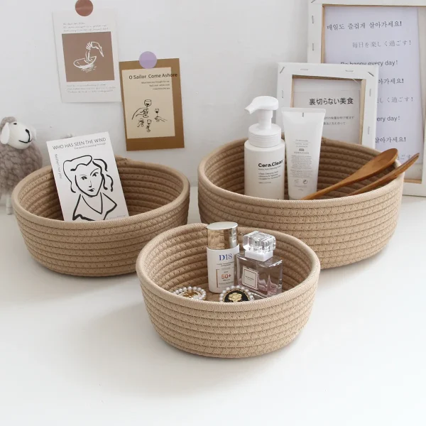 Round-Desktop-Storage-Baskets-Jewelry-Key-Remote-Control-Organizer-Dormitory-Bedroom-Desk-Toy-Cosmetic-Book-Pen