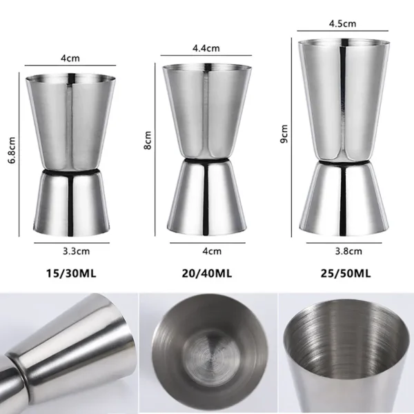 Stainless-Steel-Cocktail-Shaker-15-30ml-or-20-40ml-or-25-50ml-Measure-Cup-Dual-Shot
