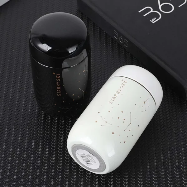 Thermos-Bottle-Starry-Sky-Mini-Small-Capacity-Leakproof-Coffee-Mug-304-Stainless-Steel-Vacuum-Flask-200ML