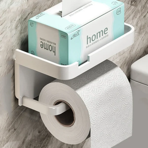 Toilet-Paper-Holder-Wall-Mounted-Paper-Roll-Holder-Storage-Tray-Toilet-Organizer-Phone-Stand-Bathroom-Accessories-2