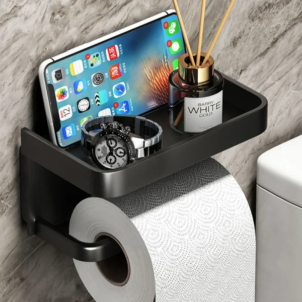 Toilet-Paper-Holder-Wall-Mounted-Paper-Roll-Holder-Storage-Tray-Toilet-Organizer-Phone-Stand-Bathroom-Accessories
