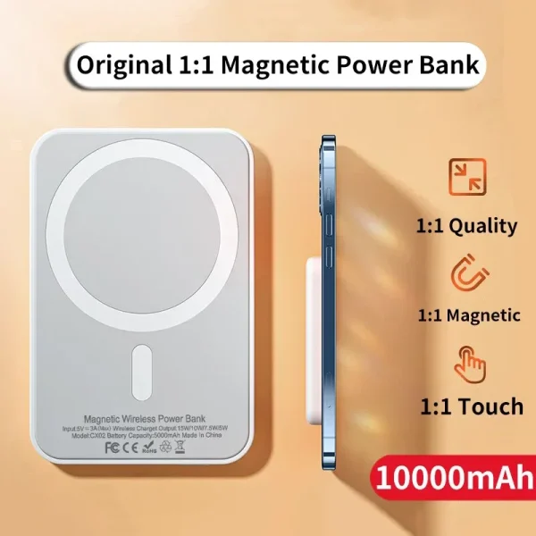 10000mAh-1-1-Magsafe-Power-Bank-Magnetic-Powerbank-With-Fast-Charging-Window-15W-Wireless-Battery-Portable