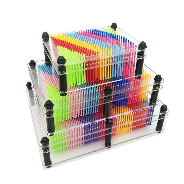125mm-Colorful-Variety-Needle-Painting-Handprint-3D-Hand-Mold-Three-Dimensional-Children-Pendulum-Toy-2