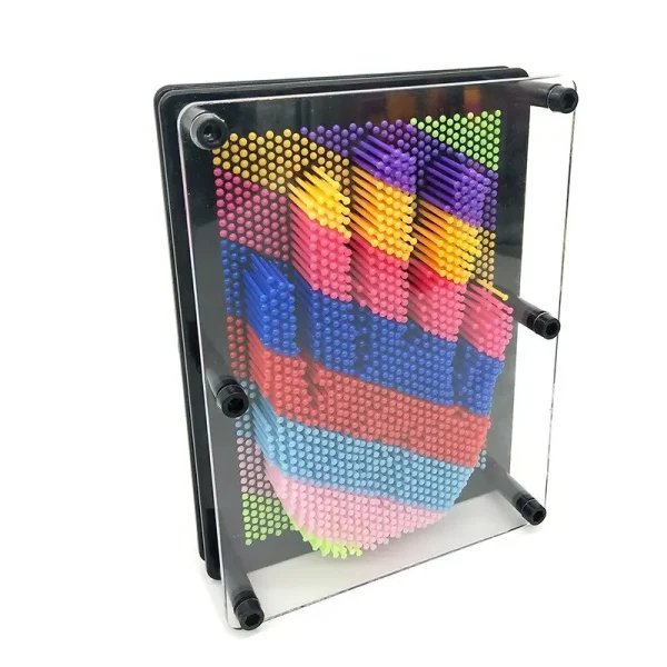 125mm-Colorful-Variety-Needle-Painting-Handprint-3D-Hand-Mold-Three-Dimensional-Children-Pendulum-Toy-4