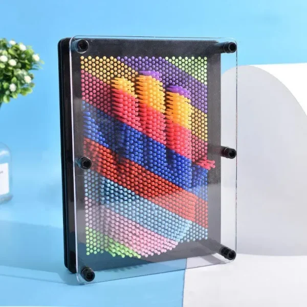 125mm-Colorful-Variety-Needle-Painting-Handprint-3D-Hand-Mold-Three-Dimensional-Children-Pendulum-Toy