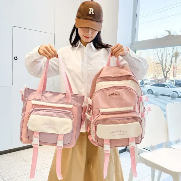 2024-High-Quality-Ladies-Backpacks-Anti-Theft-Back-Zipper-Fashion-Backpack-Girls-Schoolbag-Casual-Travel-Single-1