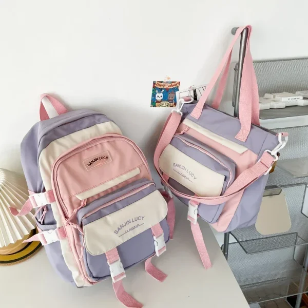 2024-High-Quality-Ladies-Backpacks-Anti-Theft-Back-Zipper-Fashion-Backpack-Girls-Schoolbag-Casual-Travel-Single-2