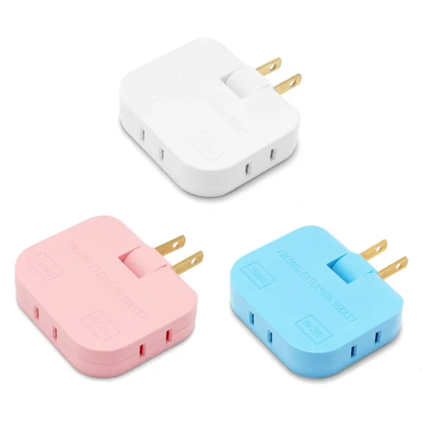3-in-1-US-Plug-Adapter-180-Degree-Rotatable-Socket-American-Japan-Canada-Extension-Power-Converter