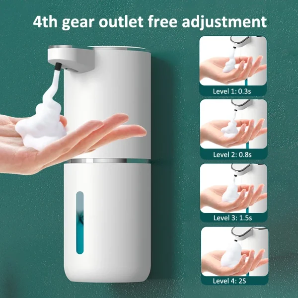 380ml-Automatic-Soap-Dispenser-Touchless-Foaming-Soap-Dispenser-USB-Rechargeable-Electric-4-Level-Adjustable-Foam-Soap-1