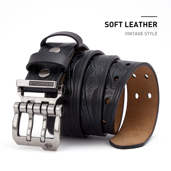 BISON-DENIM-Men-Belts-Cow-Split-Genuine-Leather-Pin-Buckle-Business-Waist-Straps-Retro-Pin-Buckle-1