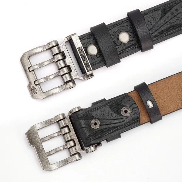 BISON-DENIM-Men-Belts-Cow-Split-Genuine-Leather-Pin-Buckle-Business-Waist-Straps-Retro-Pin-Buckle-4