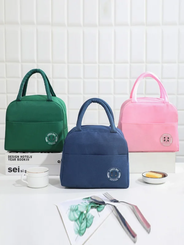 Bento-Bag-Bear-Label-600D-Oxford-Cloth-Thickened-Aluminum-Foil-Insulation-Waterproof-Durable-Lightweight-Soild-Color-1