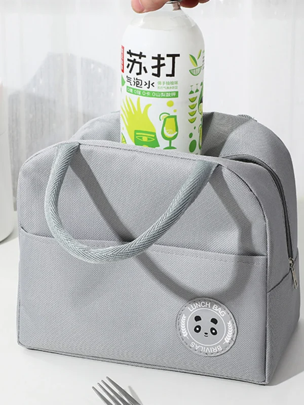 Bento-Bag-Bear-Label-600D-Oxford-Cloth-Thickened-Aluminum-Foil-Insulation-Waterproof-Durable-Lightweight-Soild-Color-5