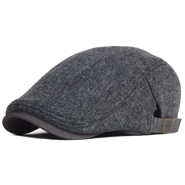 Big-Size-Newsboy-Cap-Men-Winter-Wool-Thick-Warm-Vintage-Herringbone-Casual-Stripe-Berets-Gatsby-Flat-2
