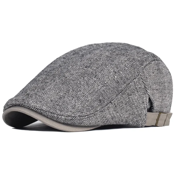 Big-Size-Newsboy-Cap-Men-Winter-Wool-Thick-Warm-Vintage-Herringbone-Casual-Stripe-Berets-Gatsby-Flat-3