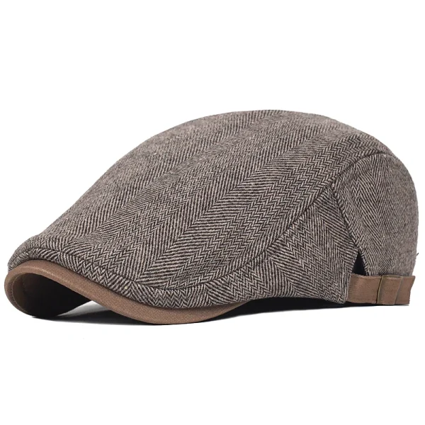 Big-Size-Newsboy-Cap-Men-Winter-Wool-Thick-Warm-Vintage-Herringbone-Casual-Stripe-Berets-Gatsby-Flat-4