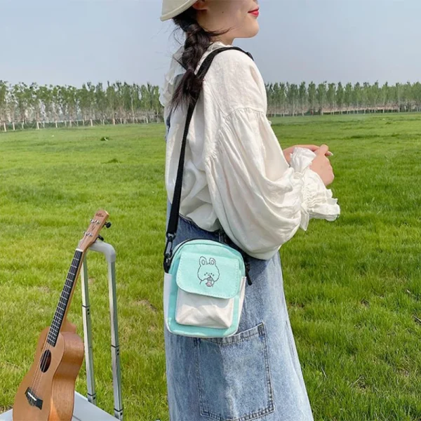 Canvas-Women-s-Phone-Bag-Cartoon-Printed-Shoulder-Messenger-Bag-Fashion-Casual-Handbag-3