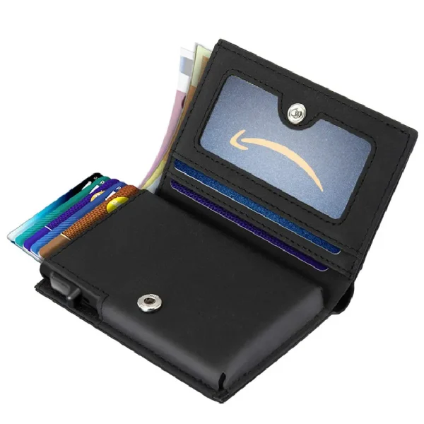 Carbon-Fiber-Leather-Business-Metal-Aluminum-Wallet-for-Men-RFID-Blocking-100-Genuine-Leather-Slim-Pop-5
