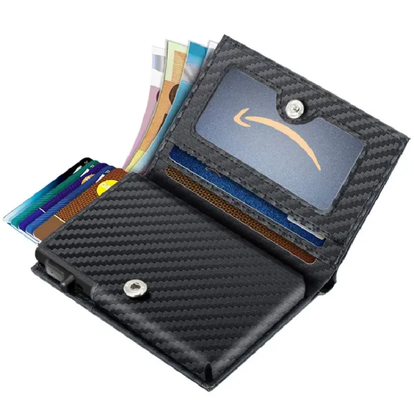 Carbon-Fiber-Leather-Business-Metal-Aluminum-Wallet-for-Men-RFID-Blocking-100-Genuine-Leather-Slim-Pop