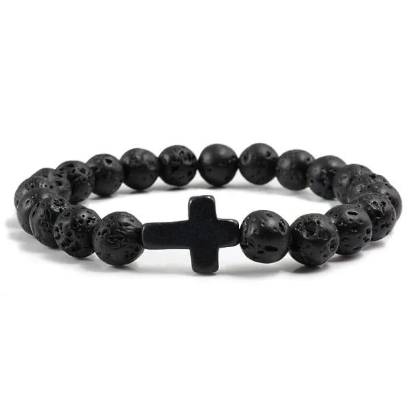Charm-Natural-Stone-Bracelet-Cross-Black-Lava-Matte-Beaded-Bracelets-Handmade-Men-Women-Prayer-Fitness-Chain-2