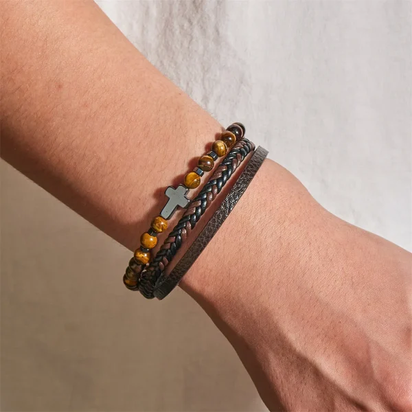 Classic-Natural-Stone-Leather-Bracelets-For-Men-Women-Multilayer-Hand-Woven-Cross-Leather-Bracelet-Fashion-Party-5
