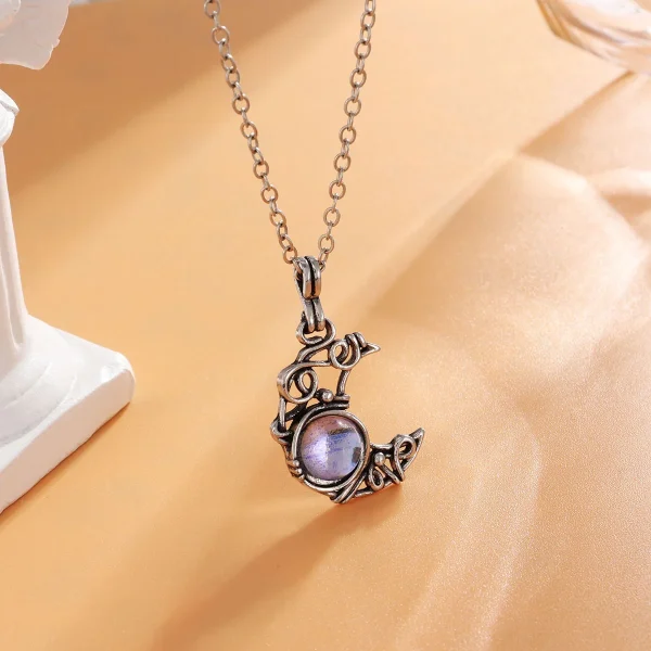 Creative-Crescent-Star-Cat-Moonstone-Pendant-Necklace-for-Women-Vintage-Opal-Moon-Clavicle-Chain-Necklace-Birthday-5
