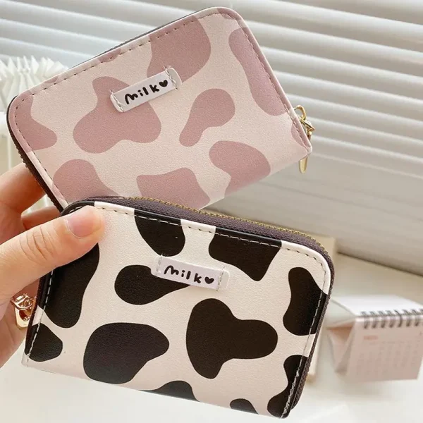 Cute-Cow-Pattern-Coin-Purse-for-Women-Girls-Card-Wallet-PU-Leather-Students-Pocket-Zipper-Key-2