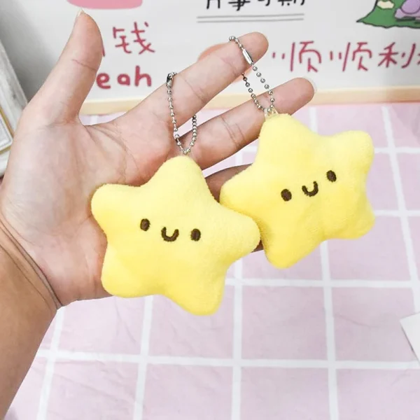 Cute-Mini-Yellow-Small-Stars-Soft-Plush-Toys-Keychain-Backpack-Ornaments-Pendant-Gifts-Bag-Hanging-Decoration