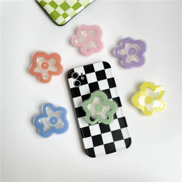 Cute-Solid-Color-Flower-Glossy-Foldable-Socket-Pocket-Phone-Holder-for-IPhone-15-14-13-Pro-1