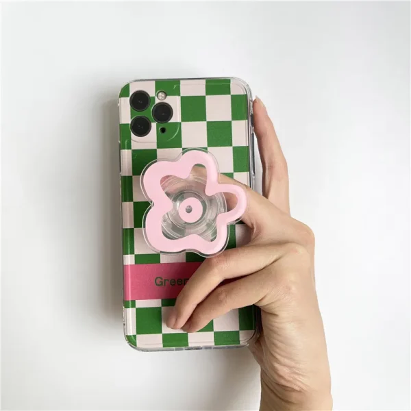 Cute-Solid-Color-Flower-Glossy-Foldable-Socket-Pocket-Phone-Holder-for-IPhone-15-14-13-Pro-5
