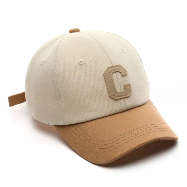 Glof-CapCotton-Baseball-Cap-for-Women-and-Men-Casual-Snapback-Hat-Fashion-Letter-C-Patch-Hat-2
