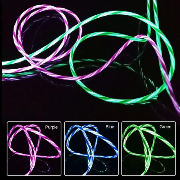 Glowing-LED-3-IN-1-Cable-For-Samsung-Xiaomi-iPhone-Flowing-Streamer-Light-Fast-Charger-USB-5