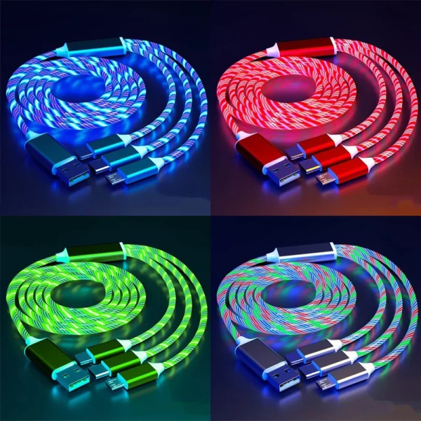 Glowing-LED-3-IN-1-Cable-For-Samsung-Xiaomi-iPhone-Flowing-Streamer-Light-Fast-Charger-USB