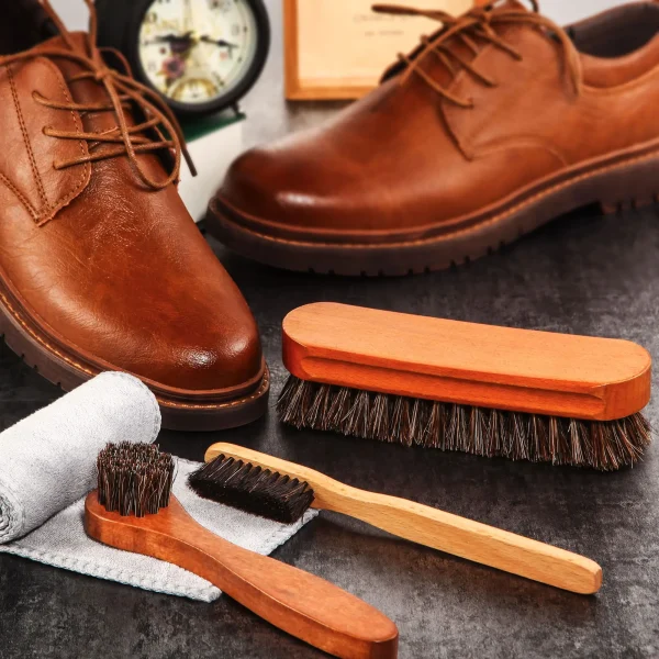 Horsehair-Gloss-shoe-brush-Kit-Polishing-Applicator-Clean-shoe-Boot-care-brush-Suede-cleaning-brush-5
