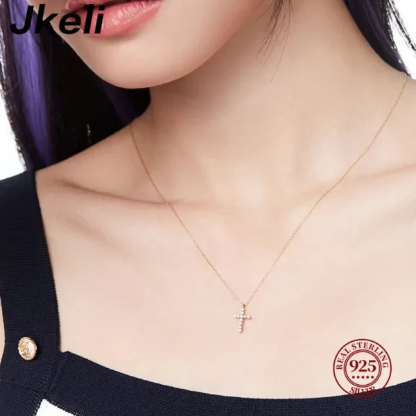 Jkeli-925-Sterling-Silver-Cute-Cross-JkeliPendant-Simple-Necklace-Female-Clavicle-Chain-Fine-Jewelry-For-Women-1