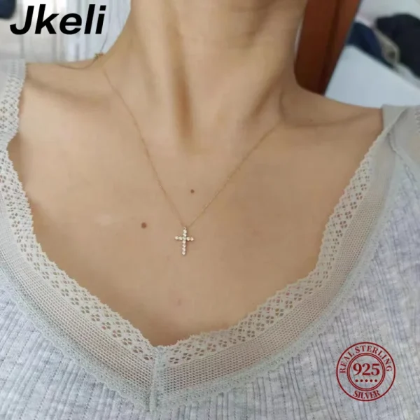 Jkeli-925-Sterling-Silver-Cute-Cross-JkeliPendant-Simple-Necklace-Female-Clavicle-Chain-Fine-Jewelry-For-Women-2