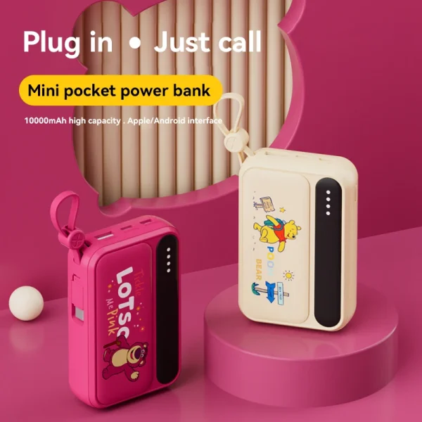 MINISO-20000mAh-Power-Bank-Built-in-Data-Cable-Fast-Charging-Cute-Powerbank-Portable-Rechargeable-Battery-Girl-1