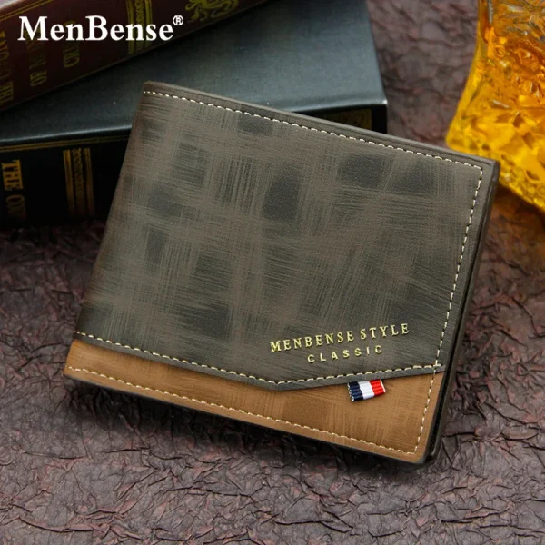 New-Men-s-Wallet-Short-Cross-Section-Youth-Tri-fold-Wallet-Stitching-Business-Multi-card-Zipper