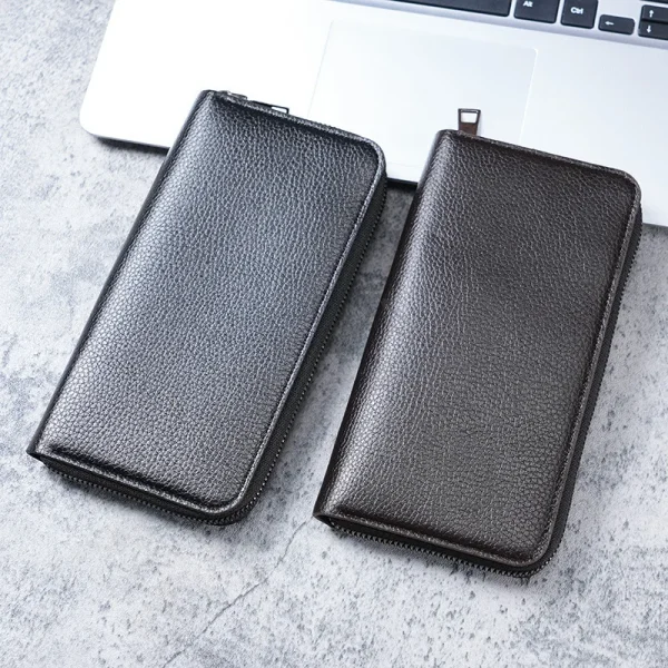 New-Solid-PU-Leather-Women-Wallets-Long-Double-Zipper-Coin-Purses-Female-Brand-Luxury-Designer-Clutch-4