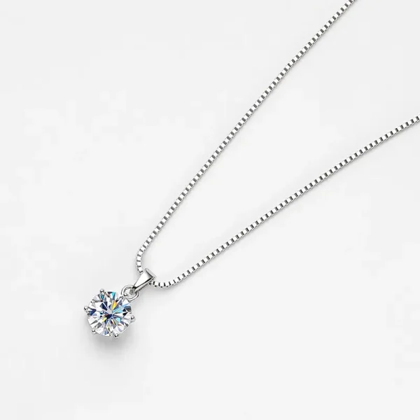 OEVAS-1-Carat-Real-Moissanite-Pendant-Necklace-For-Women-Top-Quality-100-925-Sterling-Silver-Wedding-2