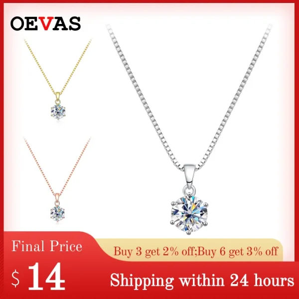 OEVAS-1-Carat-Real-Moissanite-Pendant-Necklace-For-Women-Top-Quality-100-925-Sterling-Silver-Wedding