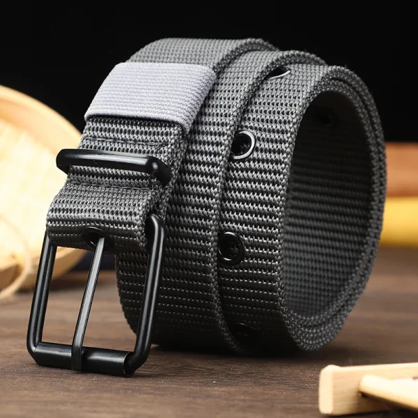 Perforated-canvas-belt-men-s-needle-buckle-belt-student-youth-Korean-version-versatile-jeans-belt-military