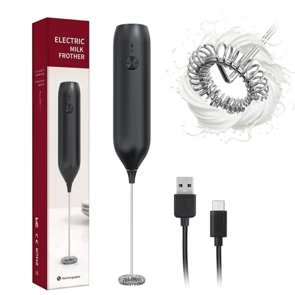 Rechargeable-Milk-Frother-Electric-Blender-Handheld-Frother-Wand-for-Coffee-Beverage-Blender-Cappuccino-Mini-Frother